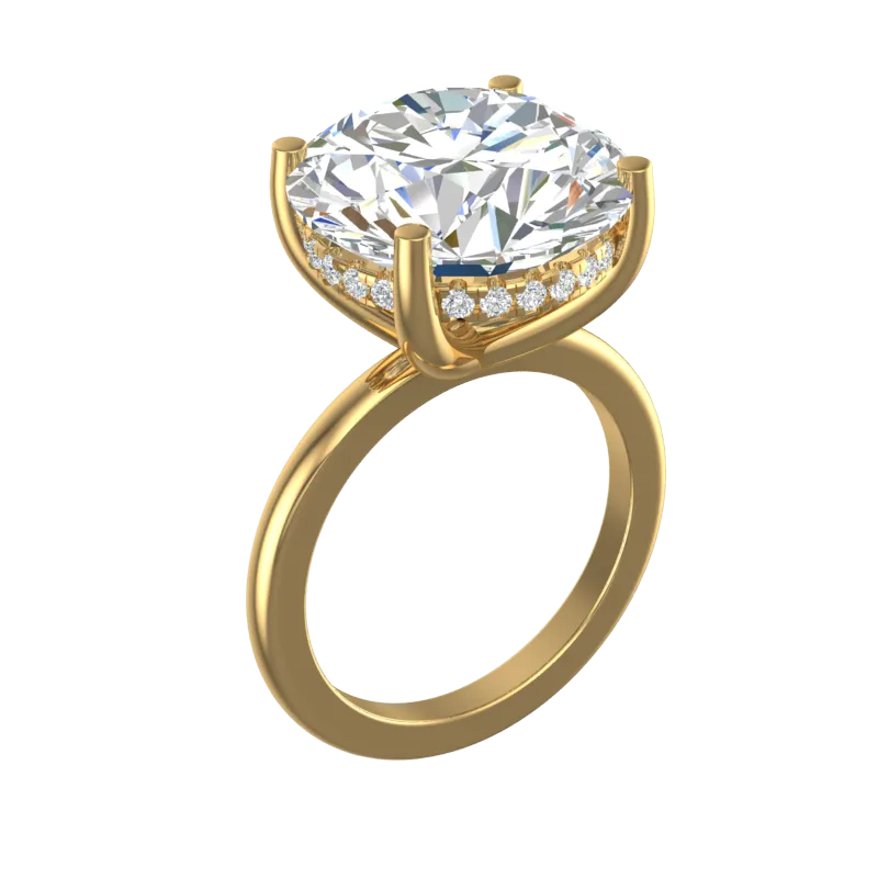 Cubic Zirconia Engagement Ring- Customer Designed Style 5809