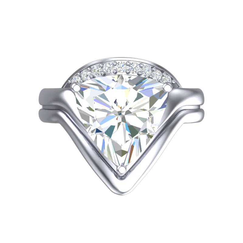 Cubic Zirconia Engagement Ring- Customer Designed Style 5810