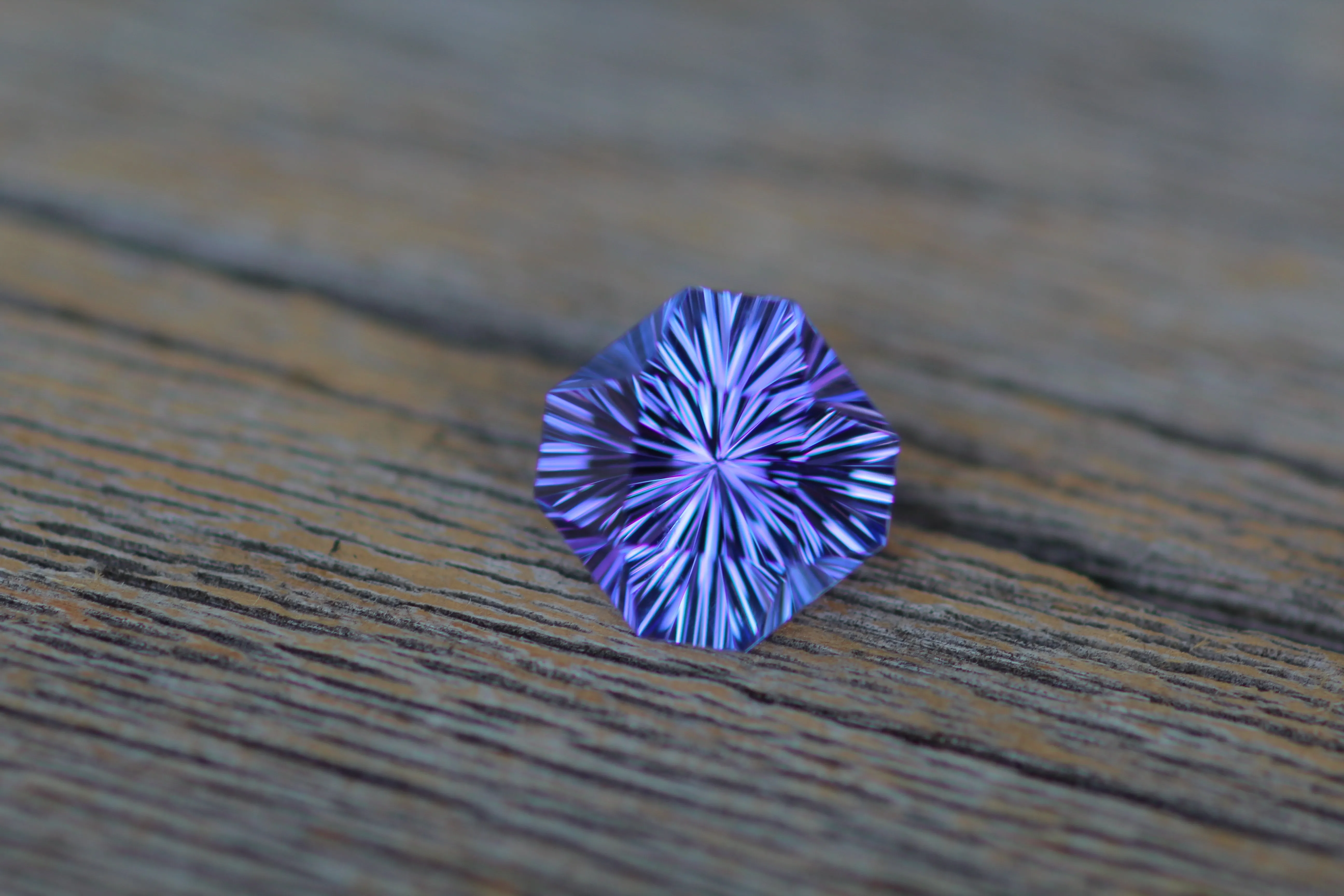 Custom Listing for Sheila - Platinum Setting for a Fantasy Cut Tanzanite