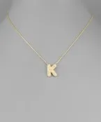 CZ Initial Necklace