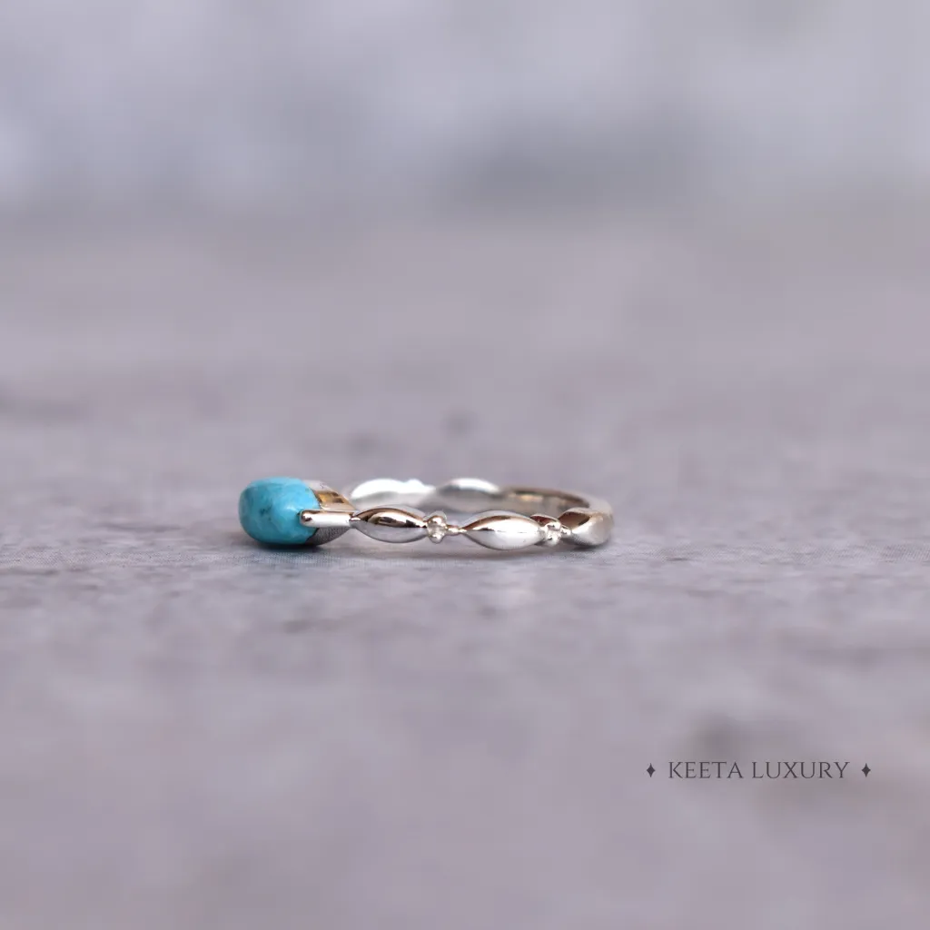 Dainty Whispers - Turquoise Ring