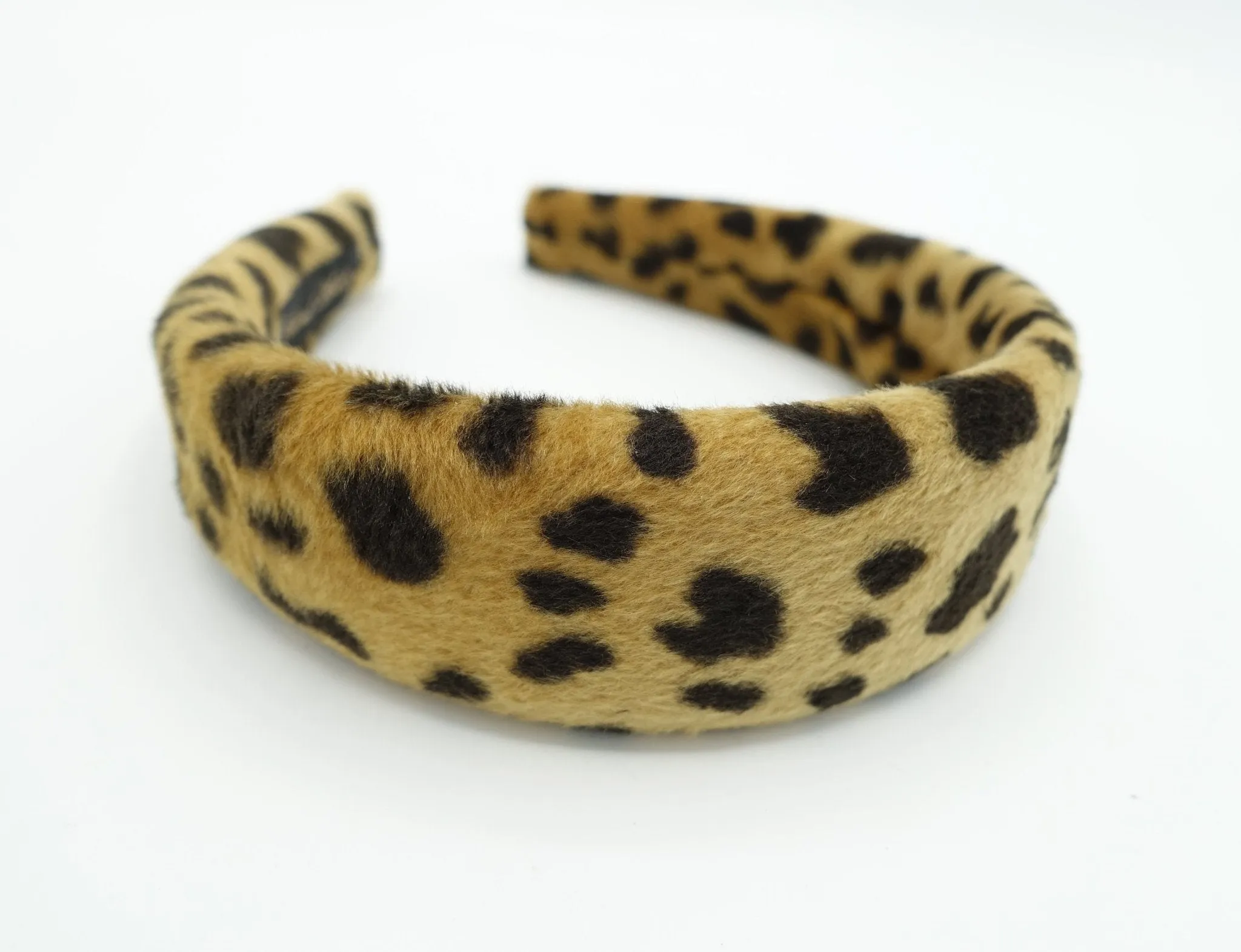 dalmatian fabric fur headband padded hairband cute Fall Winter hair accessory for women