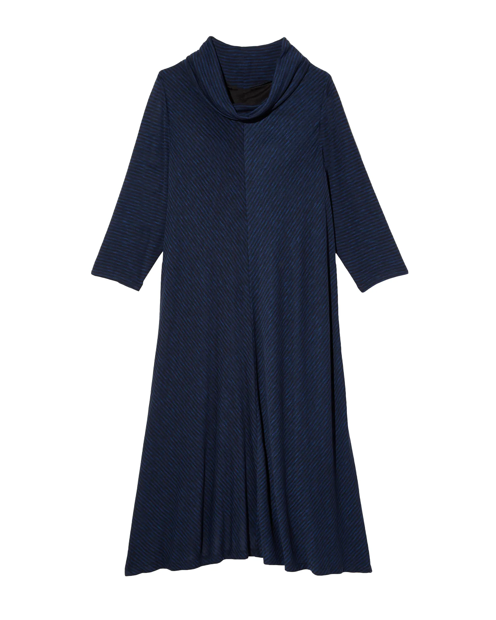 Davie Cowl Neck Swing Dress | Navy