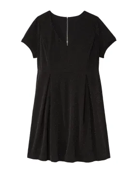 Debbie Fit and Flare Dress | Black