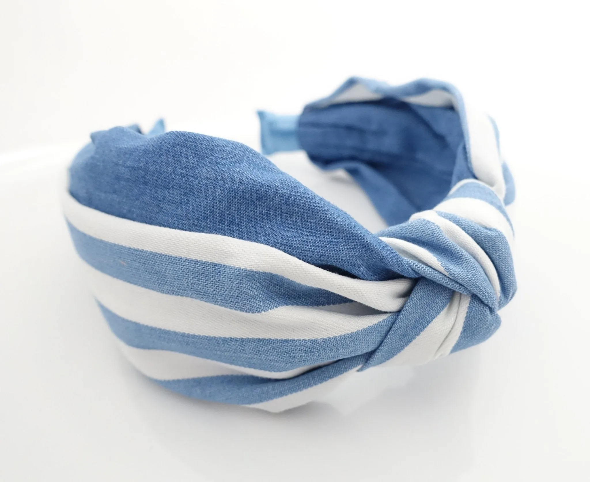 denim stripe solid mixed headband casual jean hairband woman hair accessory