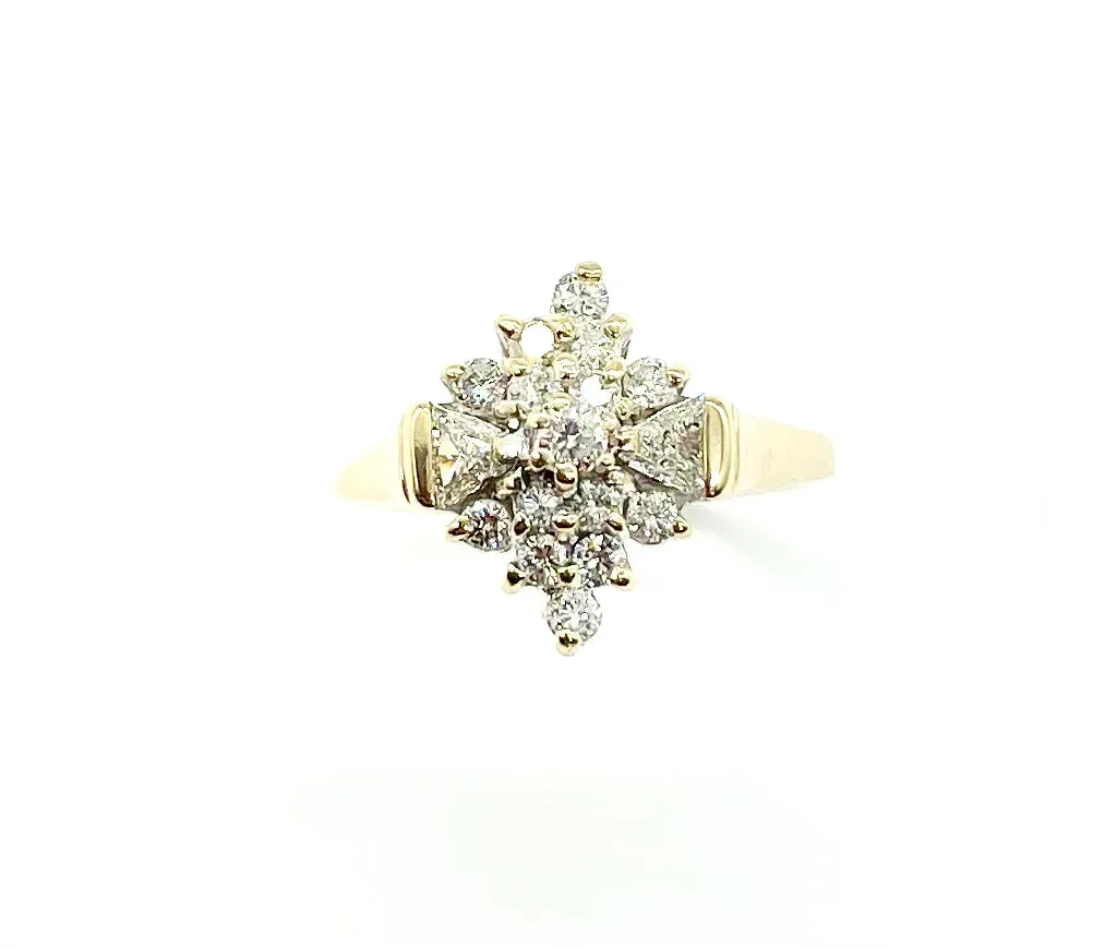 Diamond Snowflake Ring