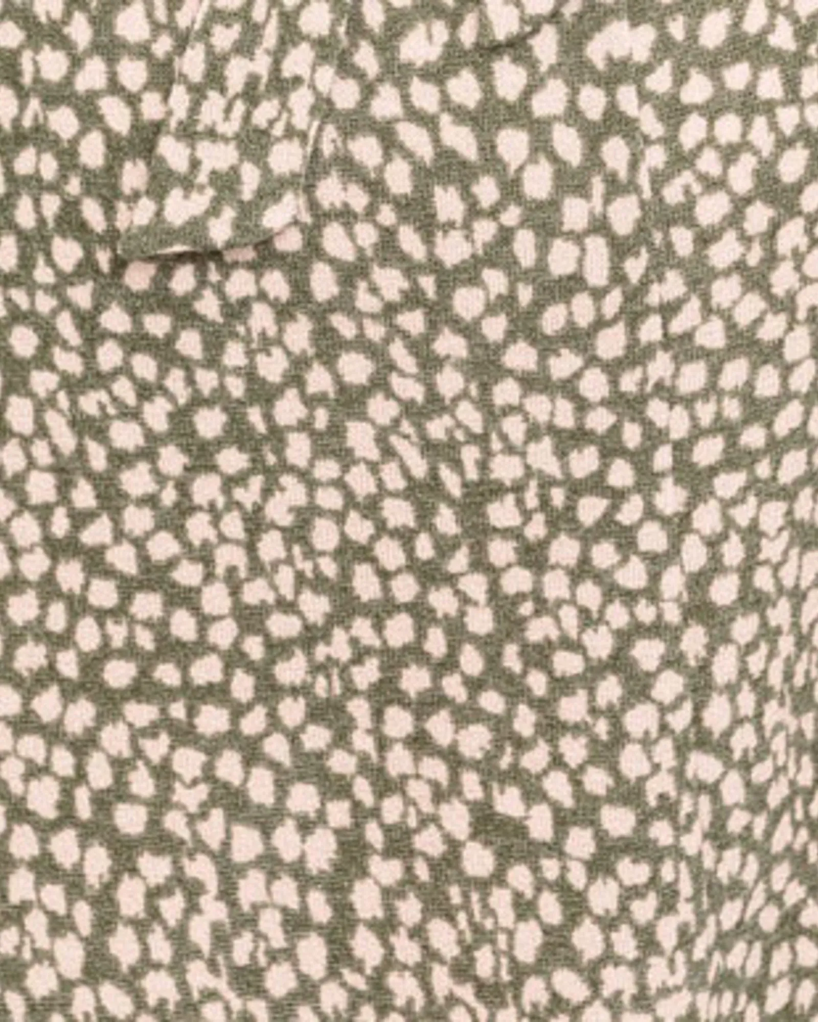 Diana Dot Print Dress | Olive Green / Ivory