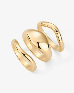 Domed Statement Rings Pack