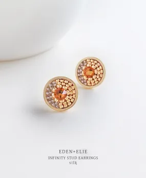 EDEN   ELIE Infinity stud earrings - silk