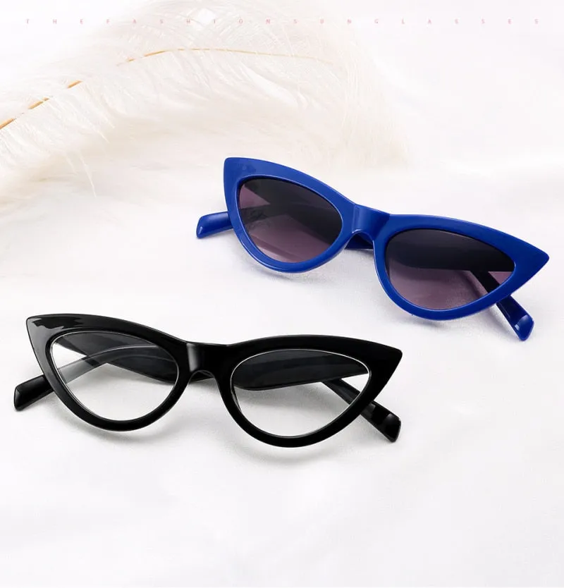 Elegant Gradient Vintage Cat Eye Sunglasses