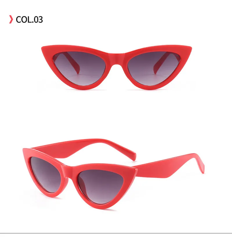 Elegant Gradient Vintage Cat Eye Sunglasses