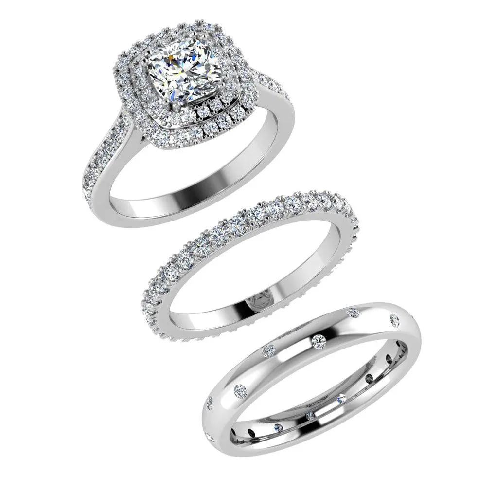 Eternity Bands with Engagement Ring