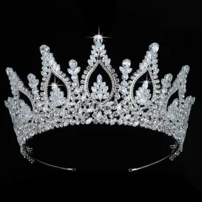 Fine Cubic Zirconia Queens Tiara  Crown