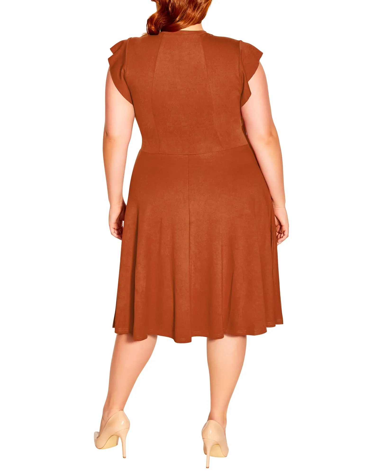 Frill Shoulder Dress | Ginger