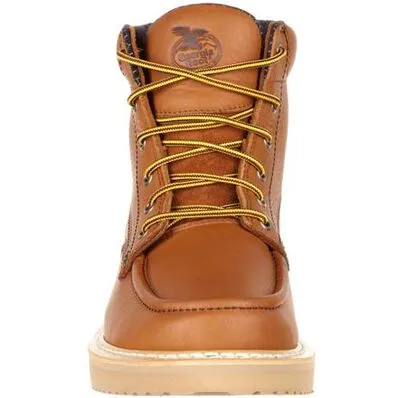 Georgia Boots GB00177 Men's Moc Toe 6" Wedge Sole Work Boot