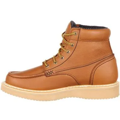 Georgia Boots GB00177 Men's Moc Toe 6" Wedge Sole Work Boot