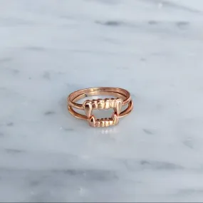 Gold Fang Ring