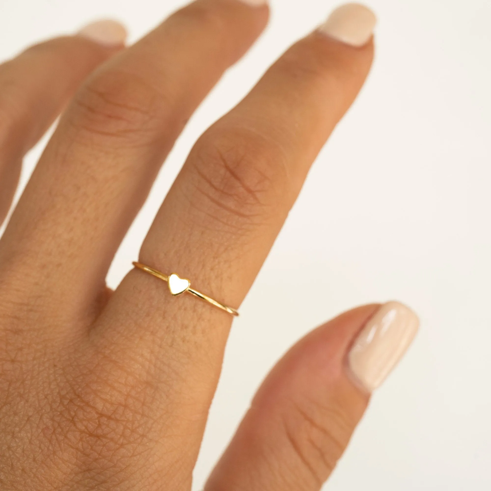 Gold Filled Heart Stacker Ring