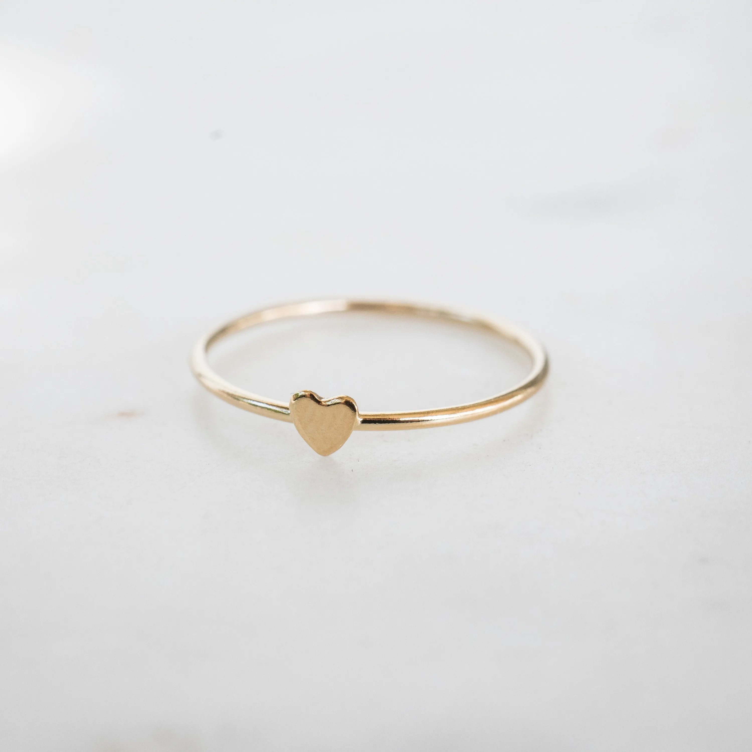 Gold Filled Heart Stacker Ring