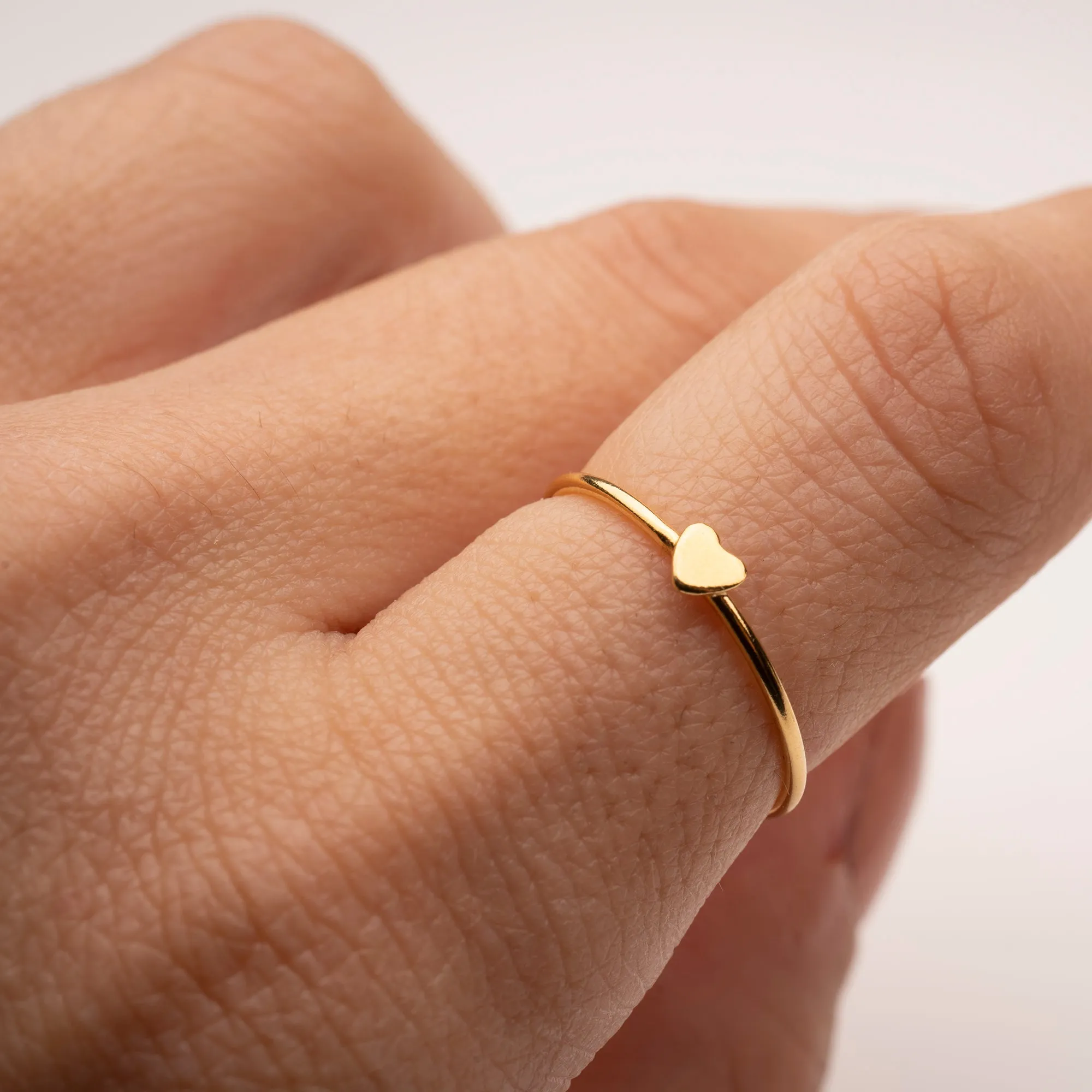 Gold Filled Heart Stacker Ring