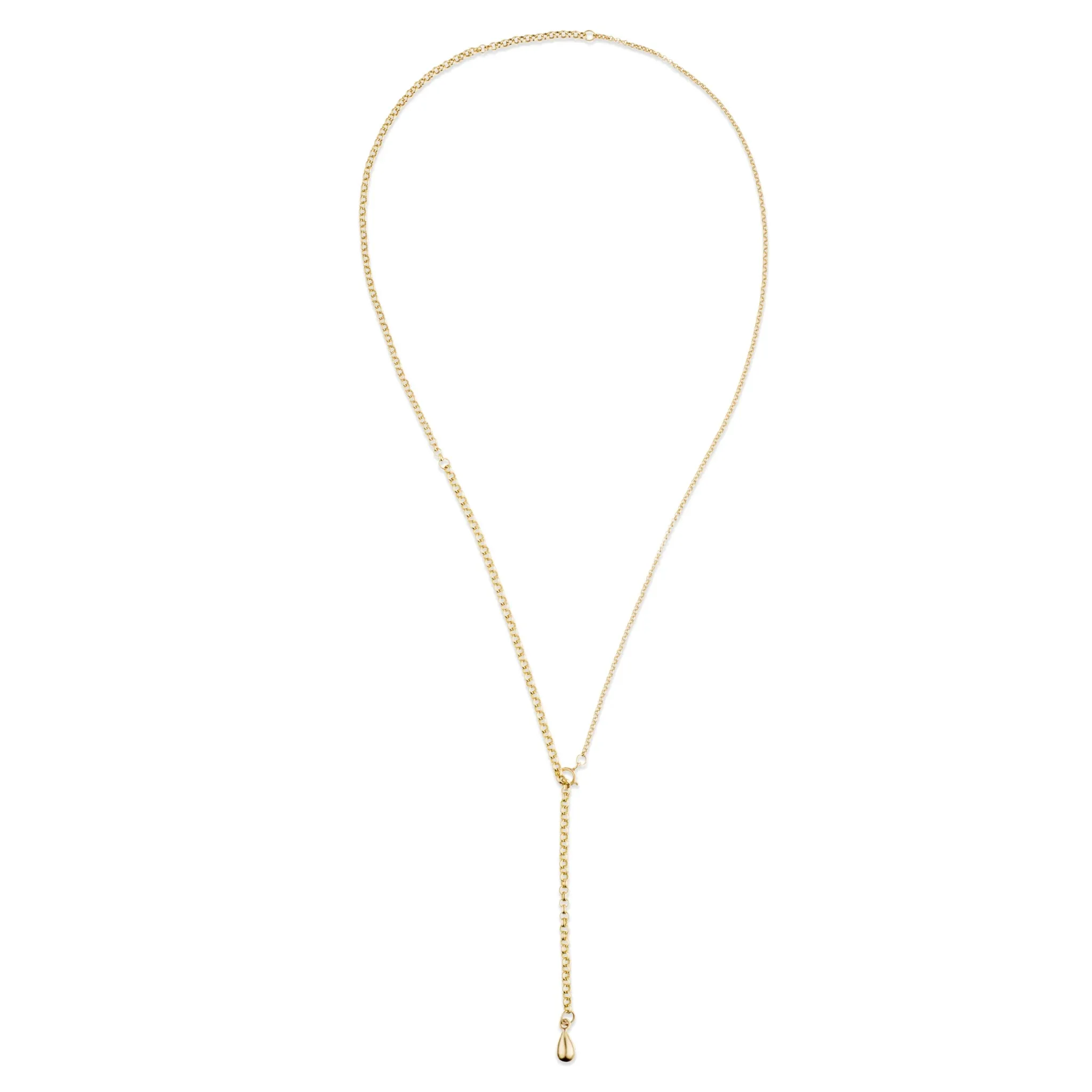 Graduated Teardrop Necklace - 9kt Gold