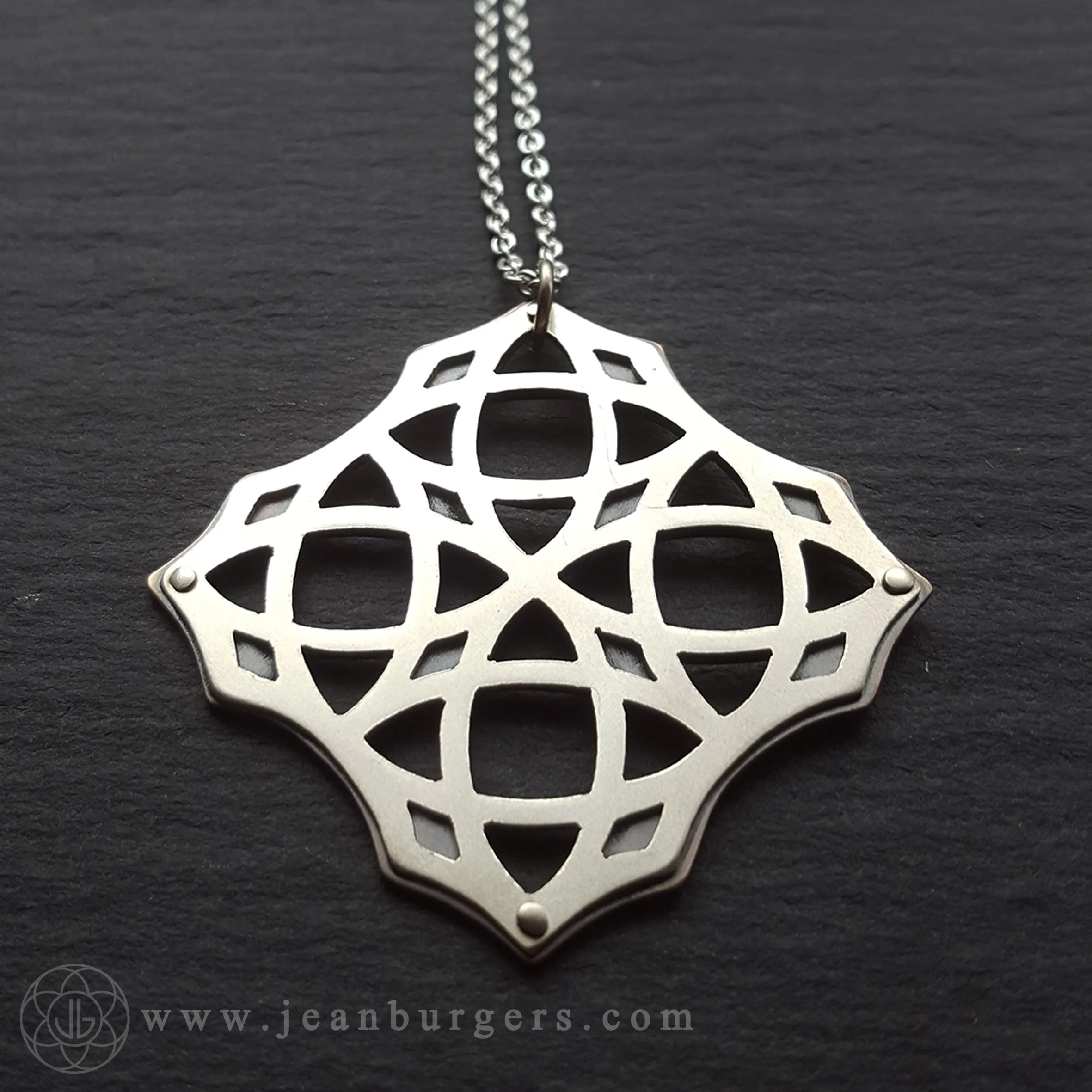 Handcut Geometric Pendant