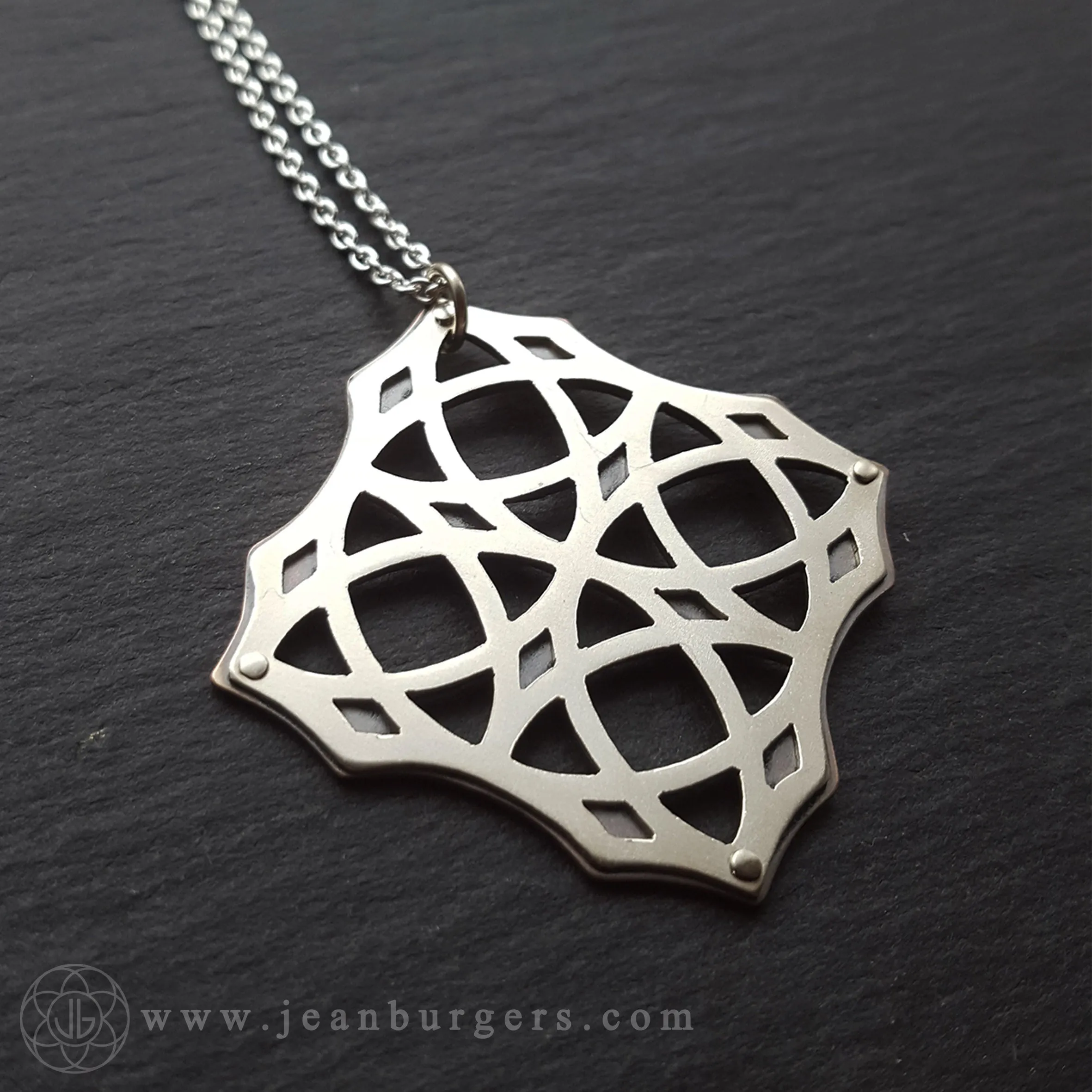 Handcut Geometric Pendant