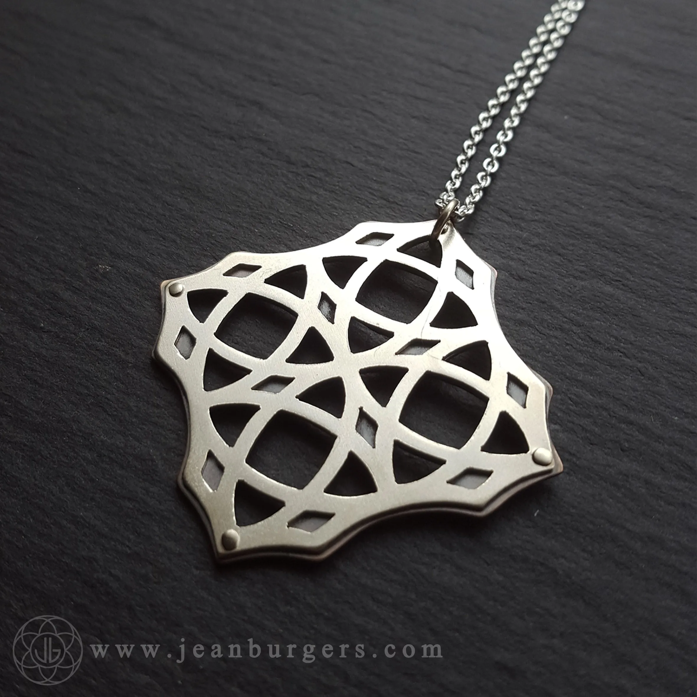 Handcut Geometric Pendant