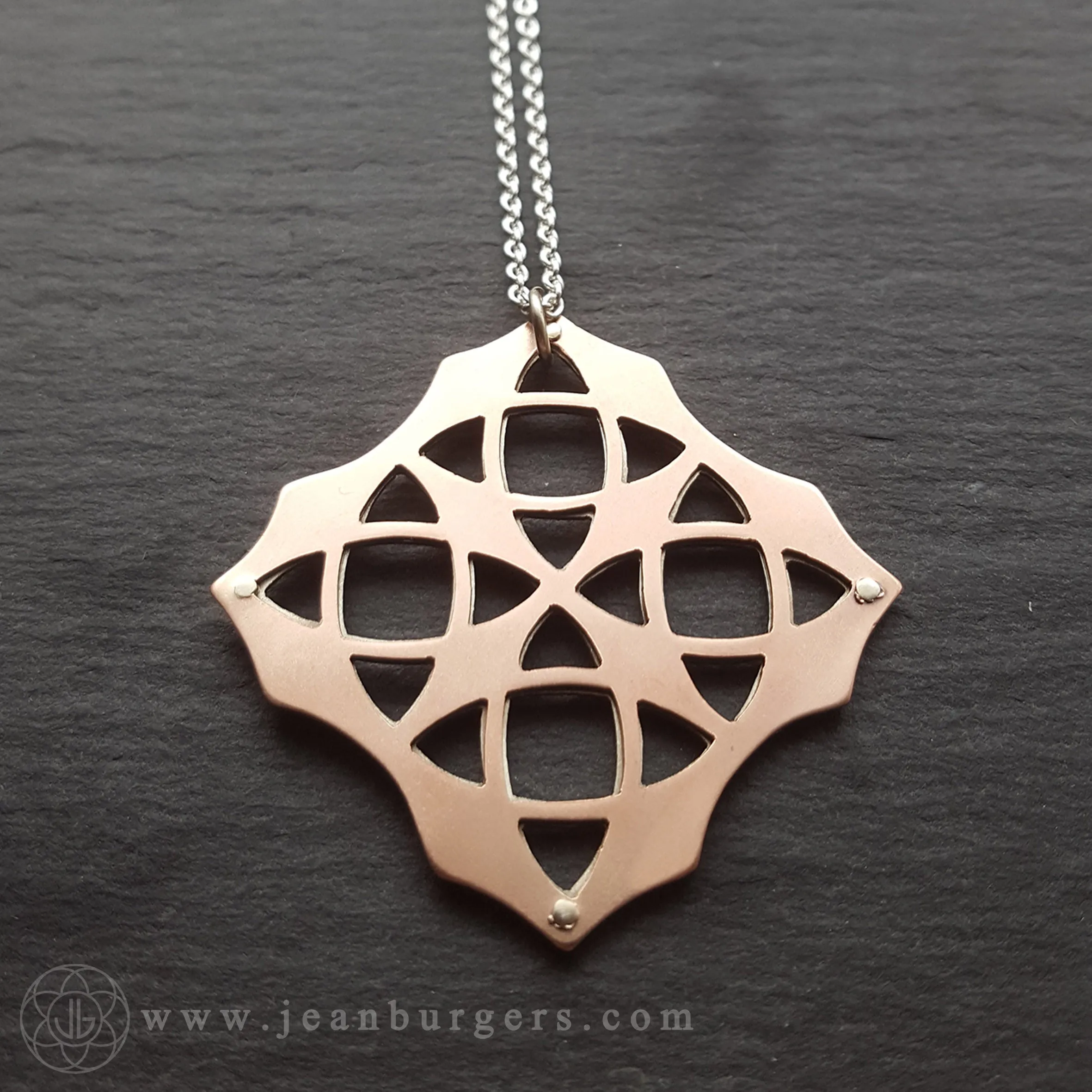 Handcut Geometric Pendant