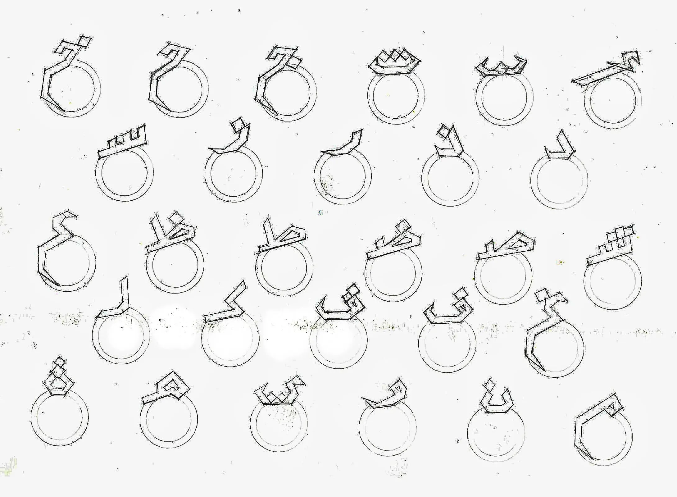 Haref Ring (Arabic Letter Ring)