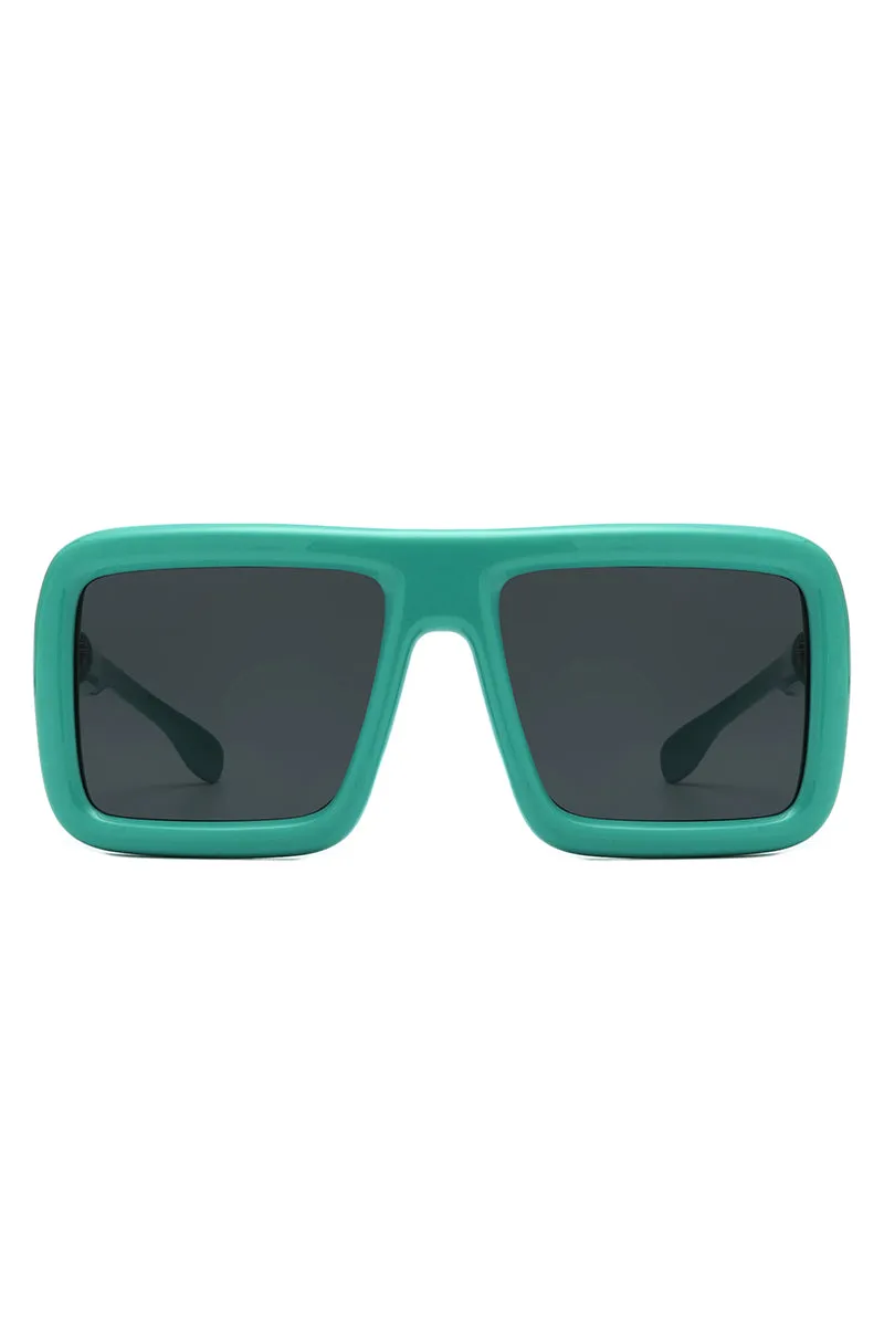 Hype - Oversized Square Flat-Top Women's Fashion Sunglasses