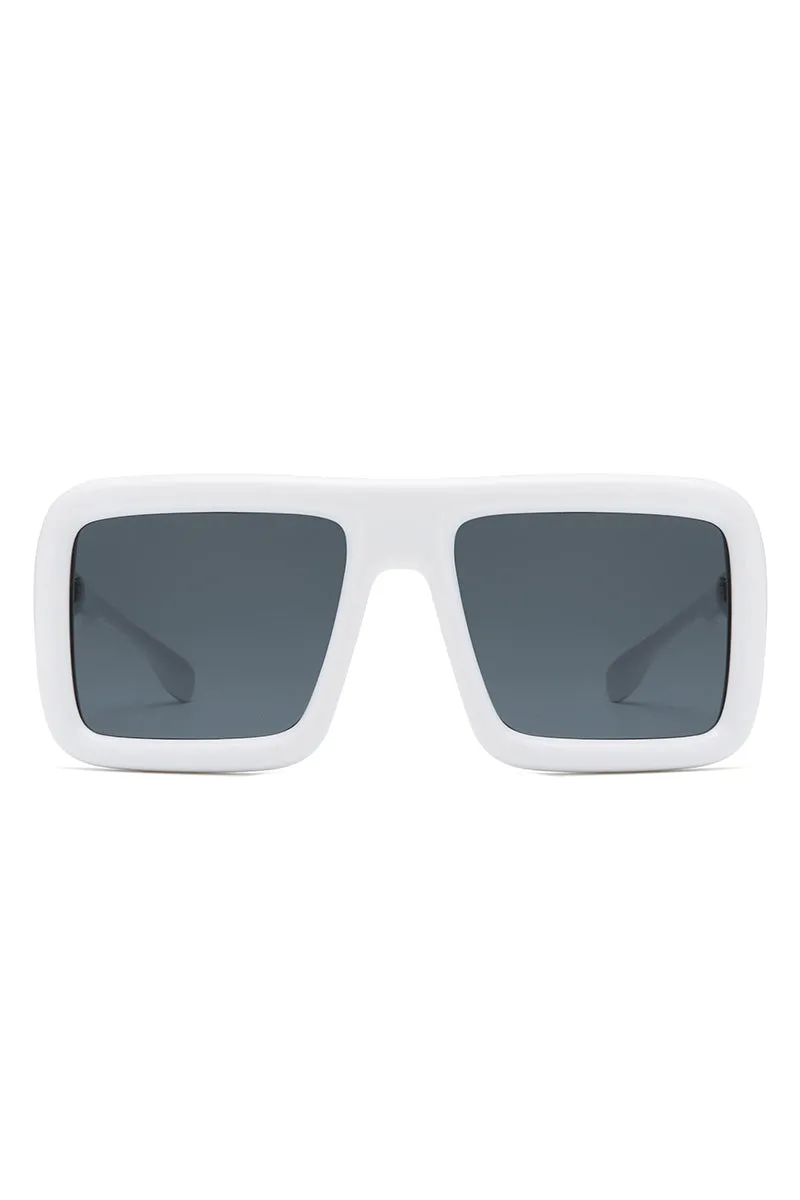 Hype - Oversized Square Flat-Top Women's Fashion Sunglasses