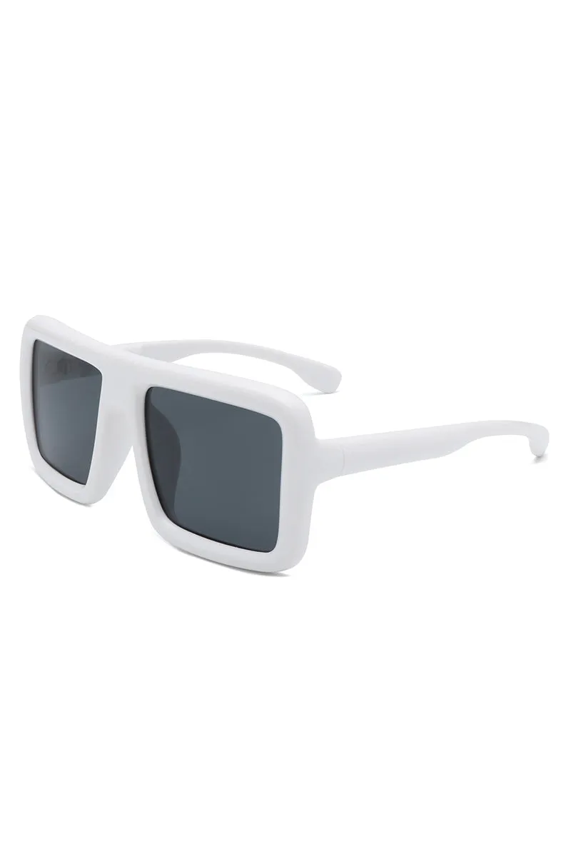 Hype - Oversized Square Flat-Top Women's Fashion Sunglasses