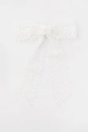 Jennifer Behr x Julia Berolzheimer Ivory Marbella Bow Barrette