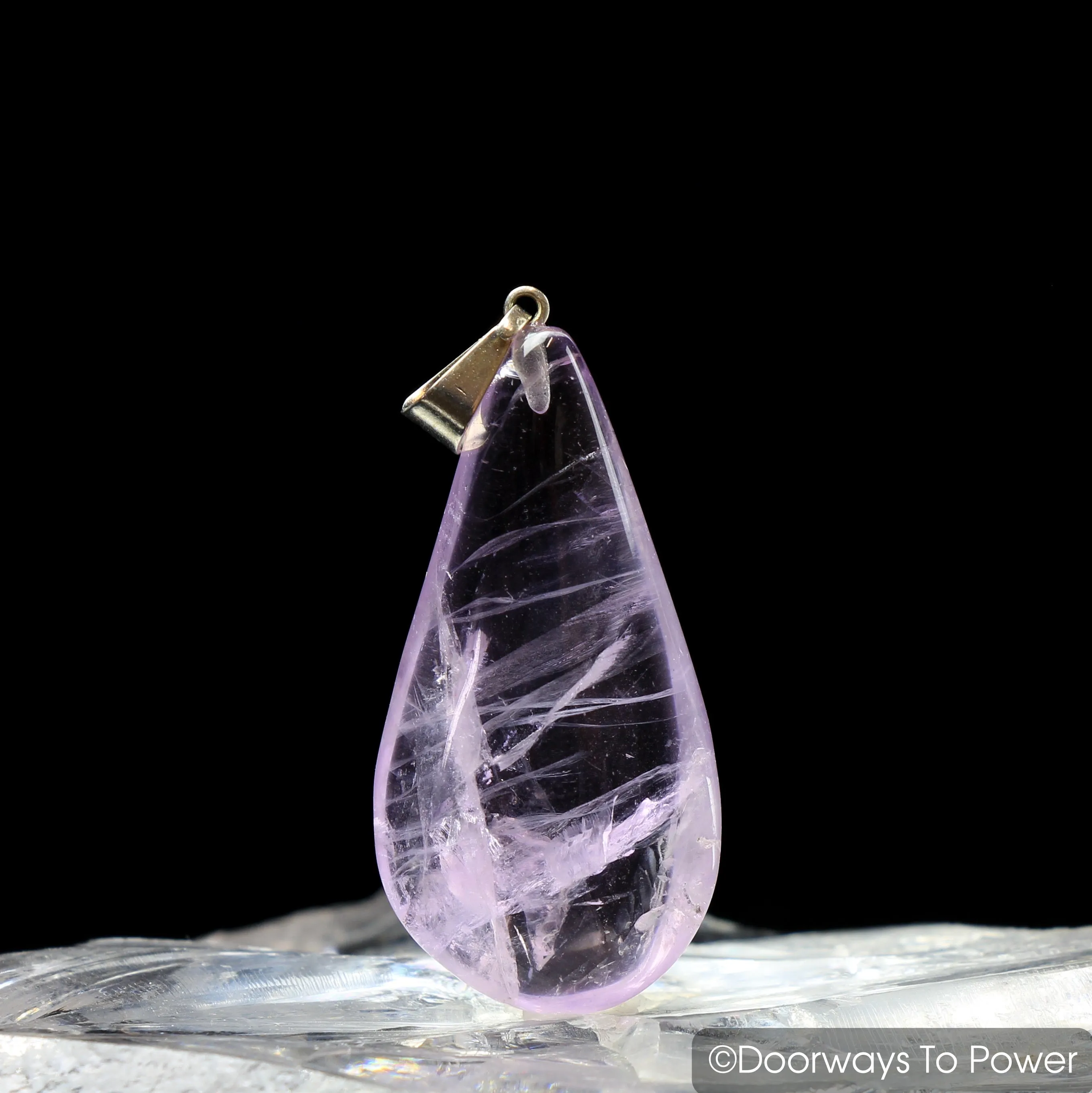 John of God Blessed Amethyst Casa Crystal Healing Pendant