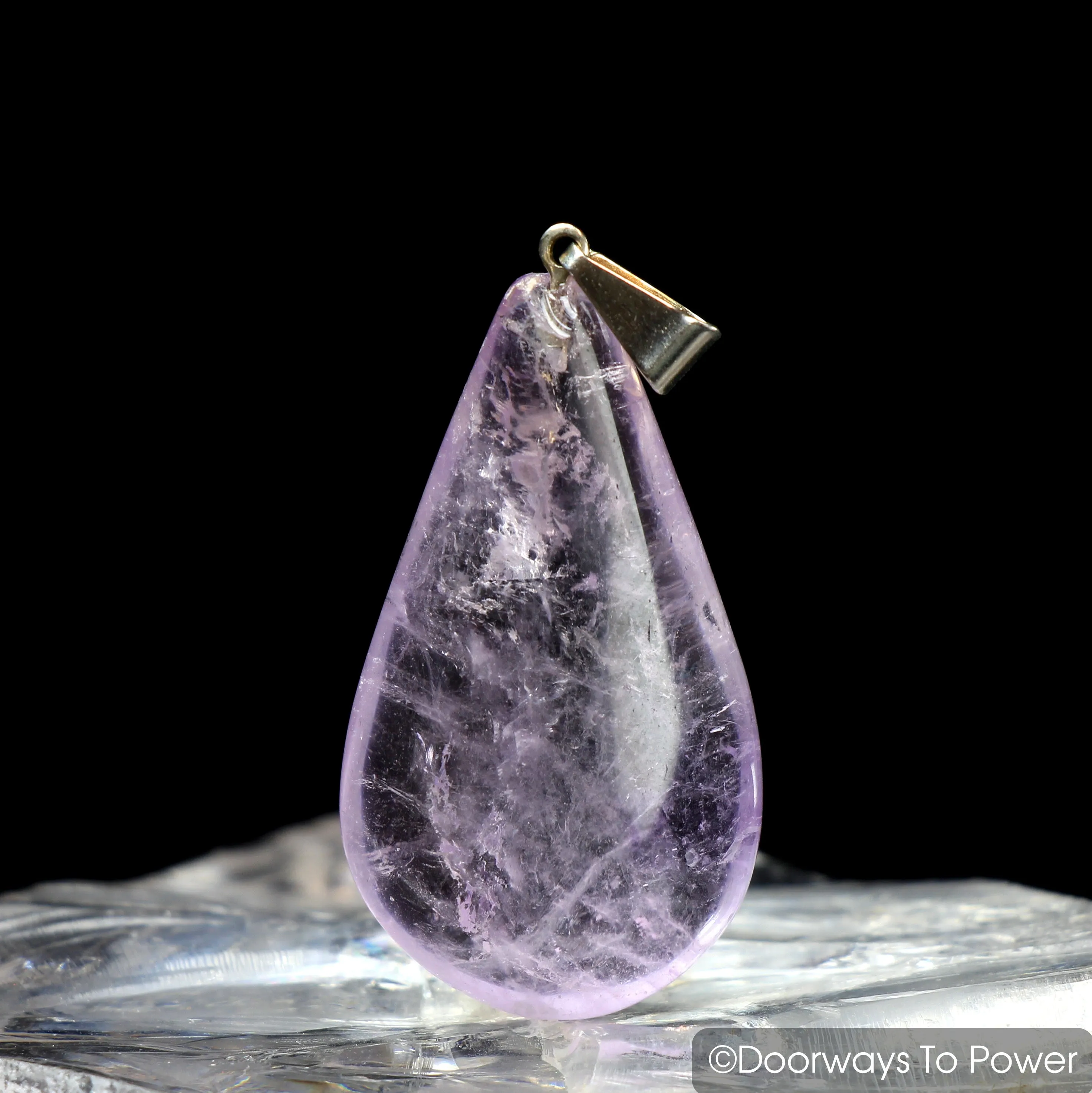 John of God Blessed Amethyst Quartz Casa Healing Crystal Pendant