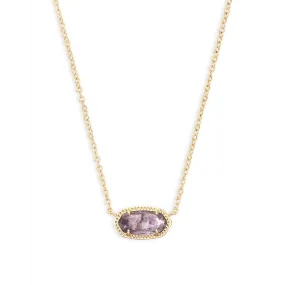 Kendra Scott Elisa Necklace in Gold with Purple Amethyst