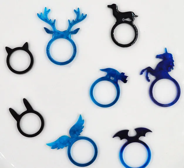 Kitty Ring Mould | Cat Ring Mold | Flexible Ring Mould | Kawaii Mold Supplies | Kitten Ear Ring Silicone Mold | Resin Animal Jewelry | Epoxy Resin Jewellery | UV Resin Mold (Size 18mm)