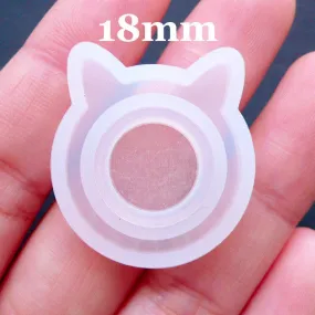 Kitty Ring Mould | Cat Ring Mold | Flexible Ring Mould | Kawaii Mold Supplies | Kitten Ear Ring Silicone Mold | Resin Animal Jewelry | Epoxy Resin Jewellery | UV Resin Mold (Size 18mm)