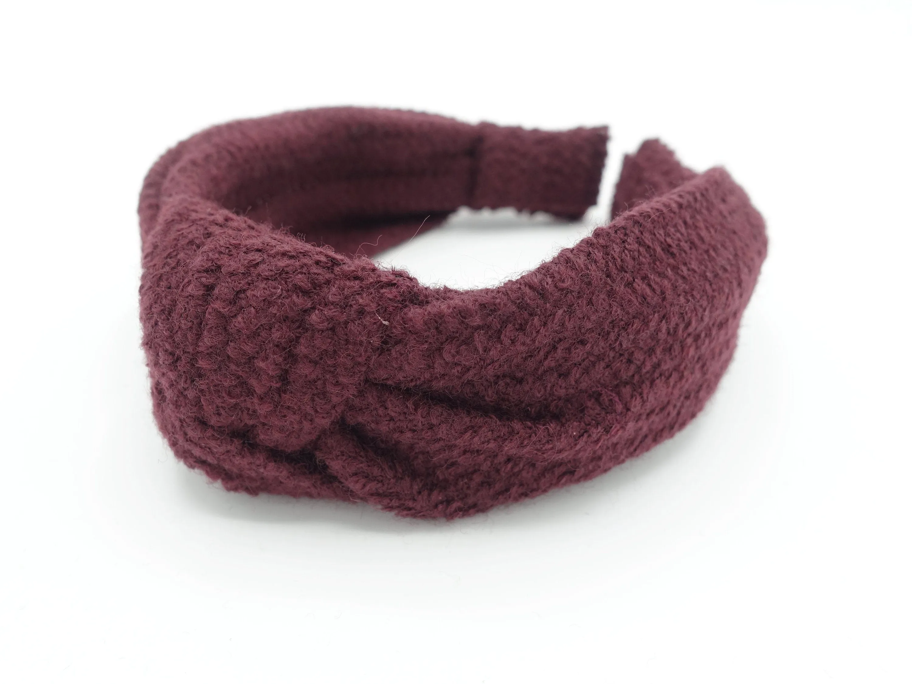 knit top knot headband Fall Winter casual basic thick hairband woman hair accessory