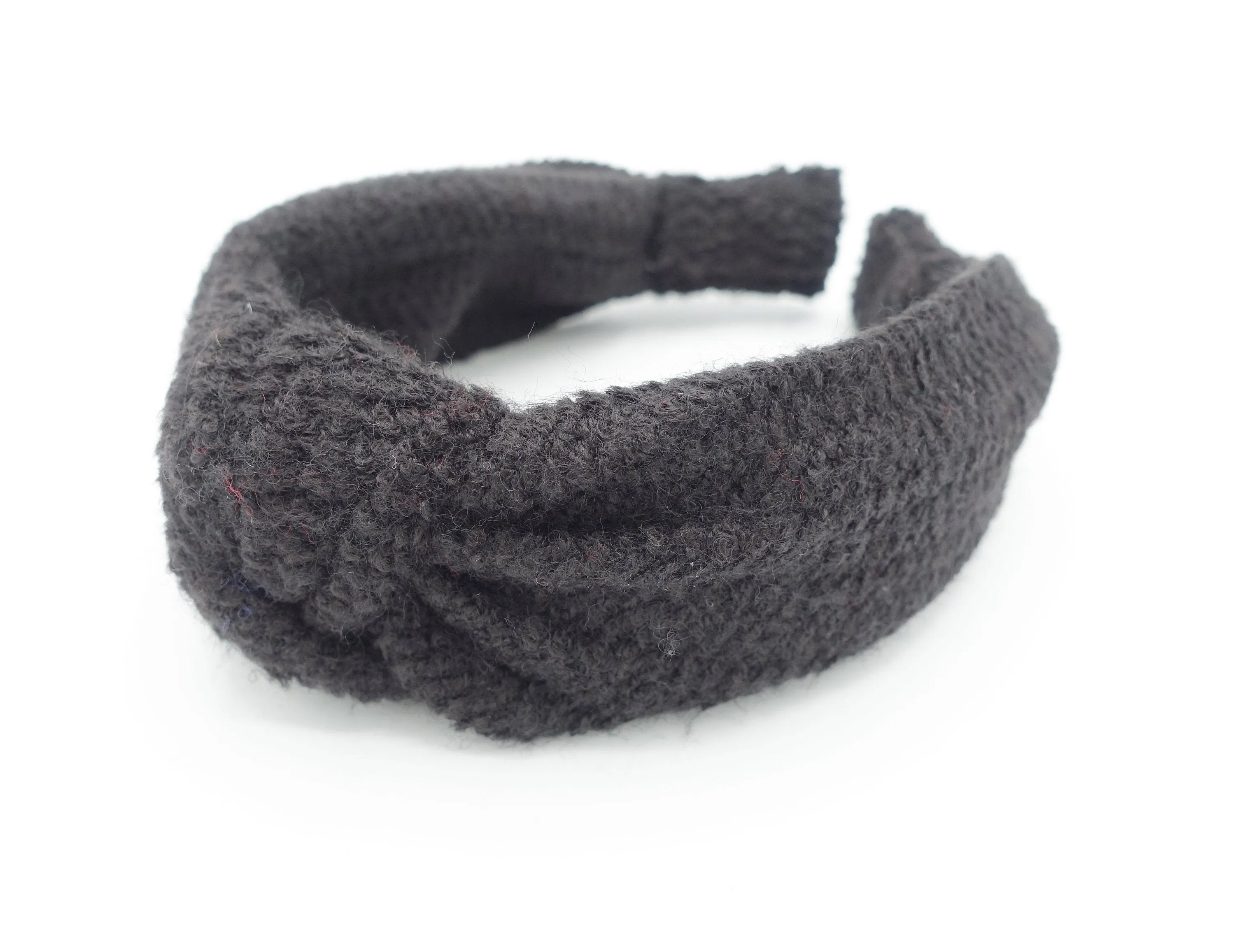 knit top knot headband Fall Winter casual basic thick hairband woman hair accessory