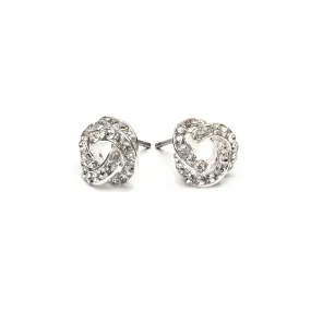 Knot Crystal Stud Earrings