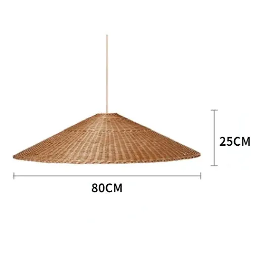 Kumi Japanese Retro Rattan Pendant Light - Artistic Design for Bedrooms, Tea Houses, and Kitchens