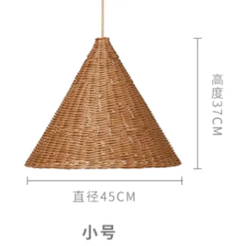 Kumi Japanese Retro Rattan Pendant Light - Artistic Design for Bedrooms, Tea Houses, and Kitchens