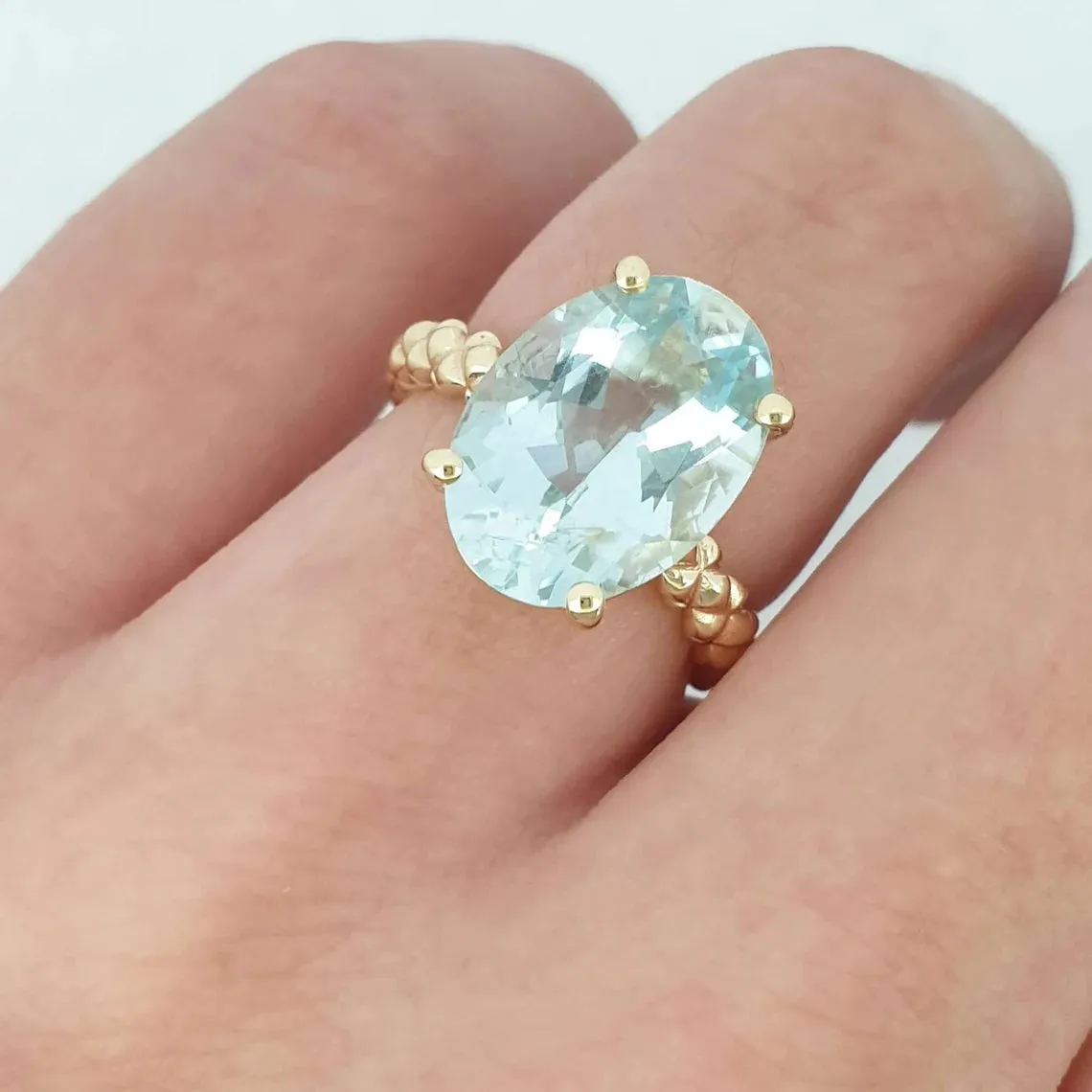 Light Blue Topaz Ring