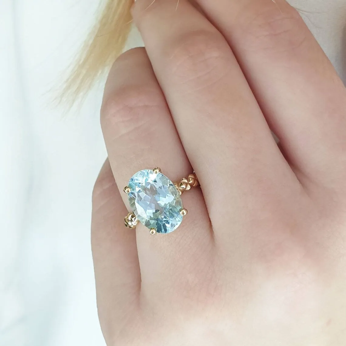 Light Blue Topaz Ring