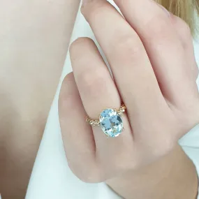 Light Blue Topaz Ring