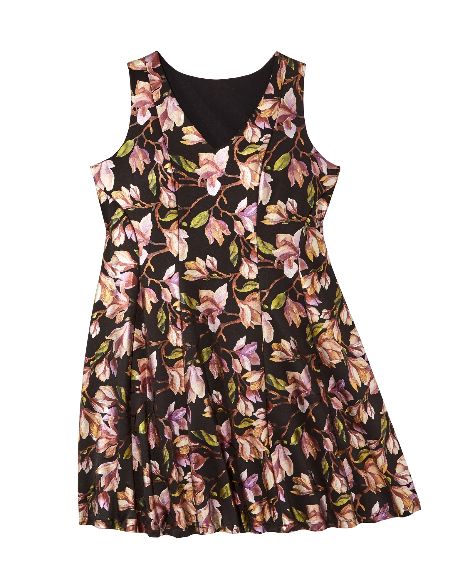 May Fit-N-Flare Dress | Black / Pink