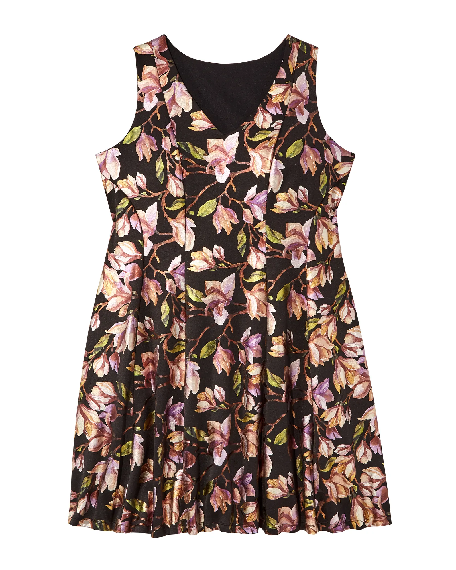 May Fit-N-Flare Dress | Black / Pink