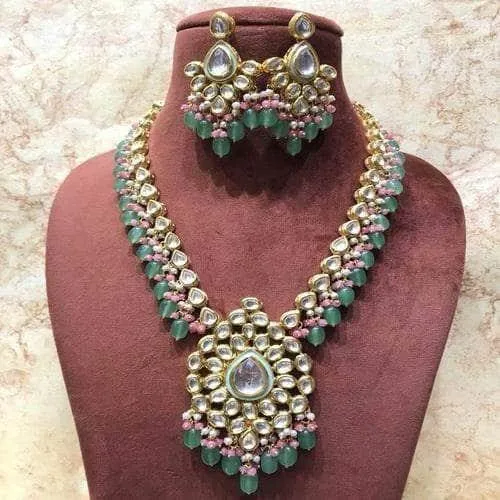 Meena Kundan Pendant Necklace